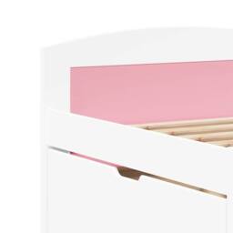 Berkfield Home Beautiful Day Bed with 5 Drawers without Mattress IRUN White&Pink in White - thumbnail 9