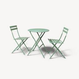 Royalcraft Padstow Folding Bistro Set Moss in Green - thumbnail 2