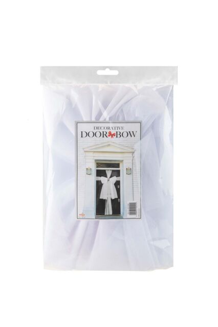VFM e-Store Christmas Door Bow Luxury Decoration X White Diamante - image 1
