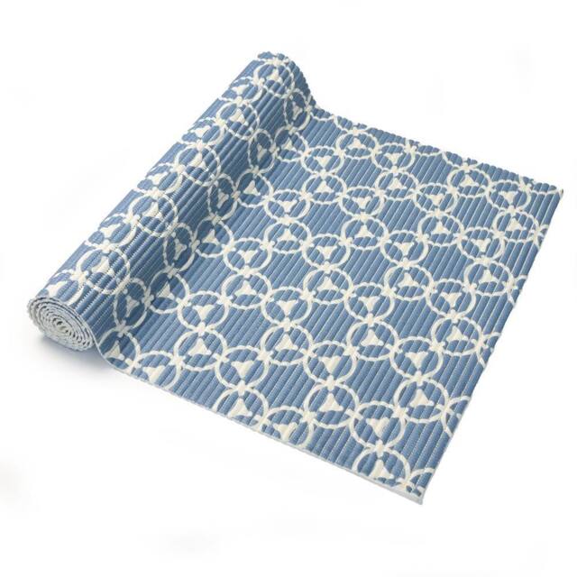 D-C-Fix Anti Slip Comfort Mat Amera Blue for Bathrooms, Caravans & Gym - Size: 650mm x 2000mm - image 1