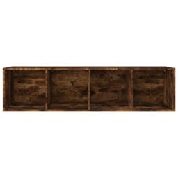 Berkfield Home Classic Book Cabinet/TV Cabinet Smoked Oak 36x30x143 cm Engineere in Brown - Size: 36 x 30 x 143 cm - thumbnail 9