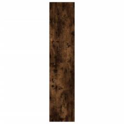 Berkfield Home Classic Book Cabinet/TV Cabinet Smoked Oak 36x30x143 cm Engineere in Brown - Size: 36 x 30 x 143 cm - thumbnail 7
