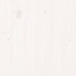 Berkfield Home Garden Sofa Armless White 70x70x67 cm Solid Wood Pine - Size: 70 x 70 x 67 cm - thumbnail 7