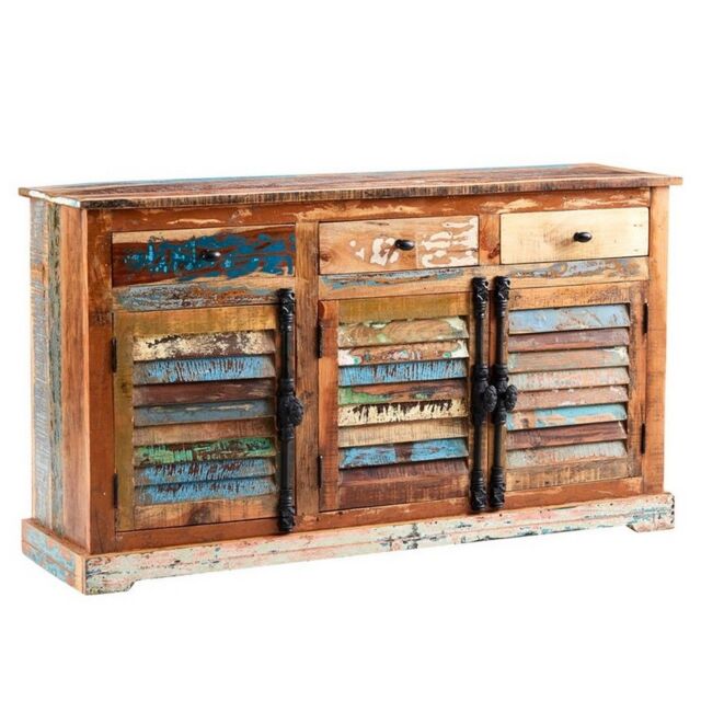 Indian Hub Coastal Large Sideboard - Wood - L40 x W140 x H80 cm in Brown - image 1