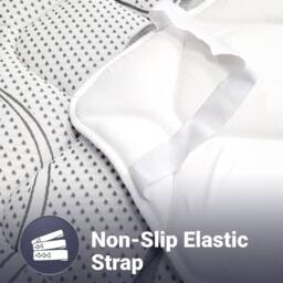 The White Stone Breathable Mattress Topper, 5 cm Height, Ergonomic & Anti-dust Mite - 80 x 195 cm in White - Size: Small Single - thumbnail 6