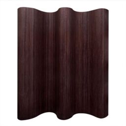 Berkfield Home Room Divider Bamboo Dark Brown 250x165 cm