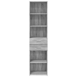 Berkfield Home Highboard Grey Sonoma 45x42.5x185 cm Engineered Wood - thumbnail 4