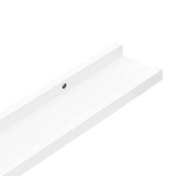 Berkfield Home Decorative Wall Shelves 4 pcs White 60x9x3 cm - Size: 60 x 9 x 3 cm - thumbnail 7