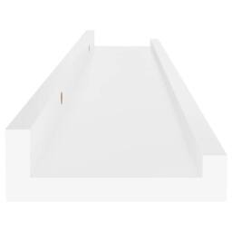 Berkfield Home Decorative Wall Shelves 4 pcs White 60x9x3 cm - Size: 60 x 9 x 3 cm - thumbnail 8