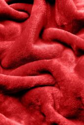 Snug City Mink Throw Soft Touch Blanket Fleece Faux Fur in Red - Size: 127 cm x 152 cm - thumbnail 3