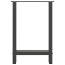 Berkfield Home Coffee Table Legs Anthracite 2 pcs 60x(72-73) cm Steel in Black - thumbnail 5