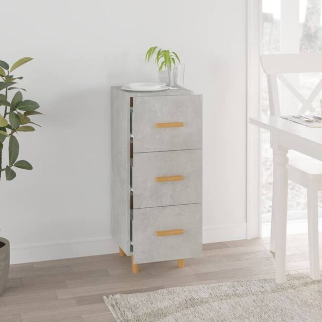 Berkfield Home Sideboard Concrete Grey 34.5x34x90 cm Engineered Wood - image 1