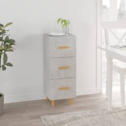 Berkfield Home Sideboard Concrete Grey 34.5x34x90 cm Engineered Wood - thumbnail 2
