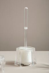 Orsina Dow Acrylic Toilet Brush Holder in Clear - thumbnail 2
