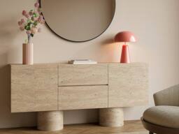 Vente-unique Mushroom Metal Table Lamp - D. 15.4 X H. 52 Cm - Glossy Pink - LARKIN - thumbnail 9