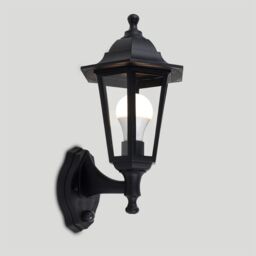 ValueLights Mayfair Black Dusk til Dawn Sensor Outdoor Night Safety Security Wall Lamp Lantern Light - thumbnail 3