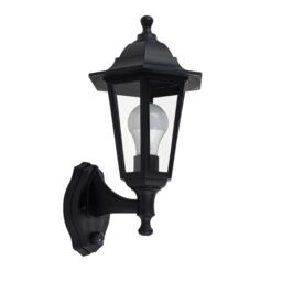 ValueLights Mayfair Black Dusk til Dawn Sensor Outdoor Night Safety Security Wall Lamp Lantern Light