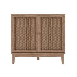 Lemon Pavilion Furniture Bordeaux Small Sideboard - MDF - L39.4 x W84.2 x H78.2 cm - Oak in Brown - Size: 1 Pack