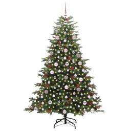 Berkfield Home Artificial Christmas Tree with 300 LEDs with Stand Green 180 cm - thumbnail 3