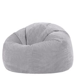 icon Kingston Beanbag, Corduroy in Light Grey - thumbnail 3