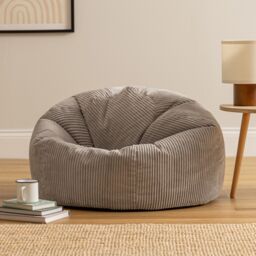 icon Kingston Beanbag, Corduroy in Light Grey