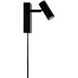 Nordlux Vintage Indoor Wall Light Black Metal Intergrated LED On-Fixture Switch - Plug In or Mains Powered, IP20 - thumbnail 2