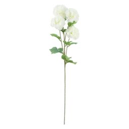 Leaf Pack of 6 x 70cm White Artificial Carnation Stem - 4 Flowers - Size: 6 x 70 cm - thumbnail 7