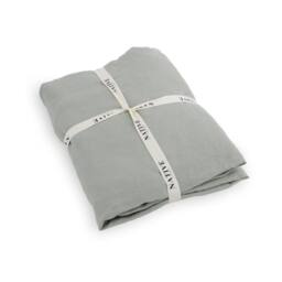 Native Natural Stone Double 100% Linen Fitted Sheet (140x190cm) in Light Green - Size: Double Fitted - thumbnail 2