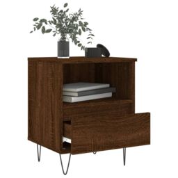 Berkfield Home Bedside Cabinets 2 pcs Brown Oak 40x35x50 cm Engineered Wood - Size: 40 x 35 x 50 cm - thumbnail 4