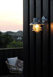 Nordlux Industrial Outdoor Wall Light Silver Galvanized steel E27 Coastal/Marine Safe - Mains Powered, IP54 - thumbnail 3