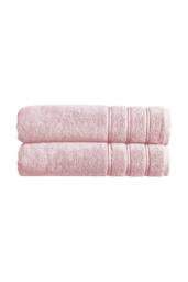 CHRISTY 'Antalya' 100% Turkish Cotton 2 Piece Luxury Bath Sheet Set in Pale Pink - thumbnail 1