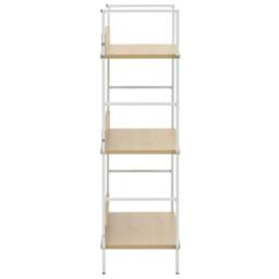 Berkfield Home Decorative 3-Layer Book Shelf Oak 60x27.6x90.5 cm Engineered Wood in Light Tan - thumbnail 4