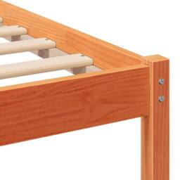Berkfield Home with Headboard Wax brown 200 x 200 cm Solid pine wood - thumbnail 8