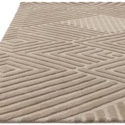The Rug Shop UK Brown Handmade Modern Easy to clean Geometric Area Rug - Size: 200 cm x 290 cm - thumbnail 3