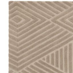 The Rug Shop UK Brown Handmade Modern Easy to clean Geometric Area Rug - Size: 200 cm x 290 cm - thumbnail 4