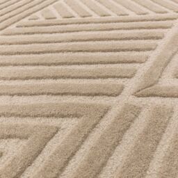 The Rug Shop UK Brown Handmade Modern Easy to clean Geometric Area Rug - Size: 200 cm x 290 cm - thumbnail 6