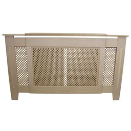 Monstershop Adjustable Radiator Cover MDF Unfinished 1400mm - 1920mm in Light Brown - thumbnail 4