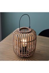 Netlighting Mathias Complete Table Lamp Natural Bamboo Plywood Matt Black Paint - thumbnail 5