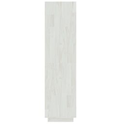 Berkfield Home Book Cabinet/Room Divider White 40x35x135 cm Solid Pinewood - Size: 40 x 35 x 135 cm - thumbnail 6