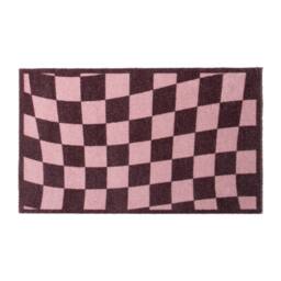 Artsy Mats Wavey Checkerboard Indoor Washable Doormat in Brown - Size: 40 cm x 60 cm - thumbnail 3