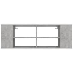 Berkfield Home Wall-Mounted TV Cabinet Concrete Grey 102x35x35 cm Engineered Wood - Size: 102 x 35 x 35 cm - thumbnail 4