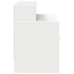 Berkfield Home Durable Bedside Cabinets with Drawer 2 pcs White 51x31x47 cm - Size: 51 x 31 x 47 cm - thumbnail 7