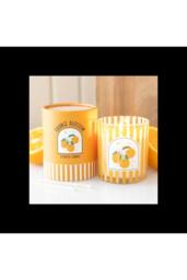 KDMD Orange Blossom Scented Candle in Striped Glass Jar - thumbnail 1