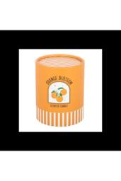 KDMD Orange Blossom Scented Candle in Striped Glass Jar - thumbnail 4