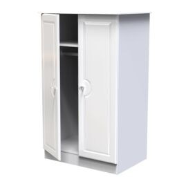 Ready Assembled 2 U Stratford 2 Door Midi Wardrobe (Ready Assembled) in White - thumbnail 5