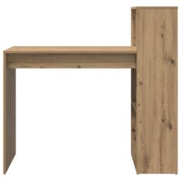 Berkfield Home Writing Desk Artisan Oak Particle board Medium Writing Desk in Brown - thumbnail 4