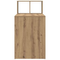 Berkfield Home Writing Desk Artisan Oak Particle board Medium Writing Desk in Brown - thumbnail 5