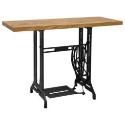 Berkfield Home Sewing Machine Console Table 110x40x75 cm in Brown - Size: 110 x 40 x 75 cm - thumbnail 1