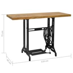 Berkfield Home Sewing Machine Console Table 110x40x75 cm in Brown - Size: 110 x 40 x 75 cm - thumbnail 5