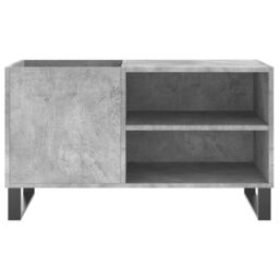 Berkfield Home Record Cabinet Concrete Grey 85x38x48 cm Engineered Wood - Size: 85 x 38 x 48 cm - thumbnail 4
